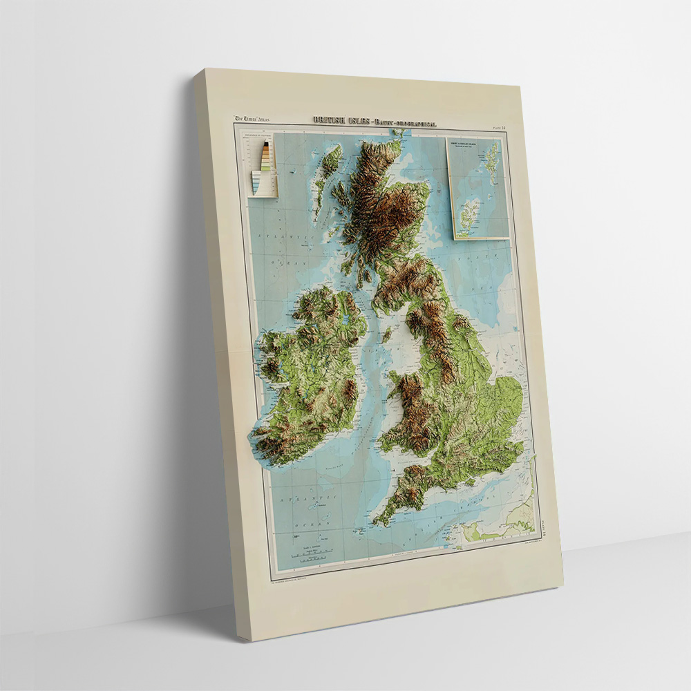 3D Printing Room - Poster con Mappa in Rilievo 3D