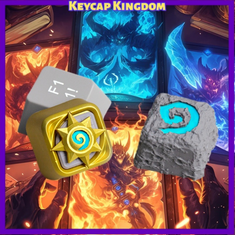 3D Printing Keyboard Keys - Keycaps Personalizzati Hearthstone WOW Stampati in