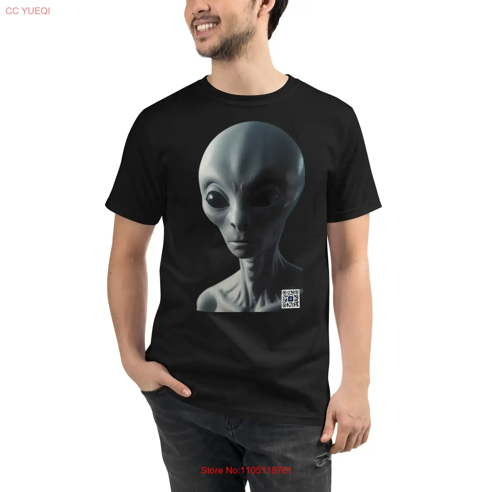 3D Printing Qr Code - Organic Alien T Shirt fotocamera per