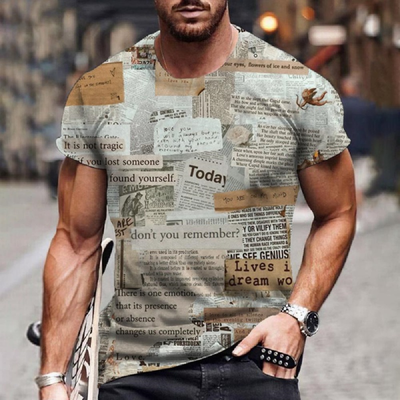 3D Printing Journal - T-shirt con motivo di giornali per