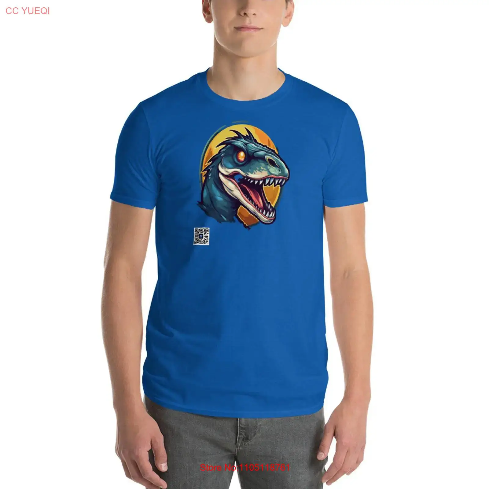 3D Printing Qr Code - Dinosauro T Shirt fotocamera per smartphone