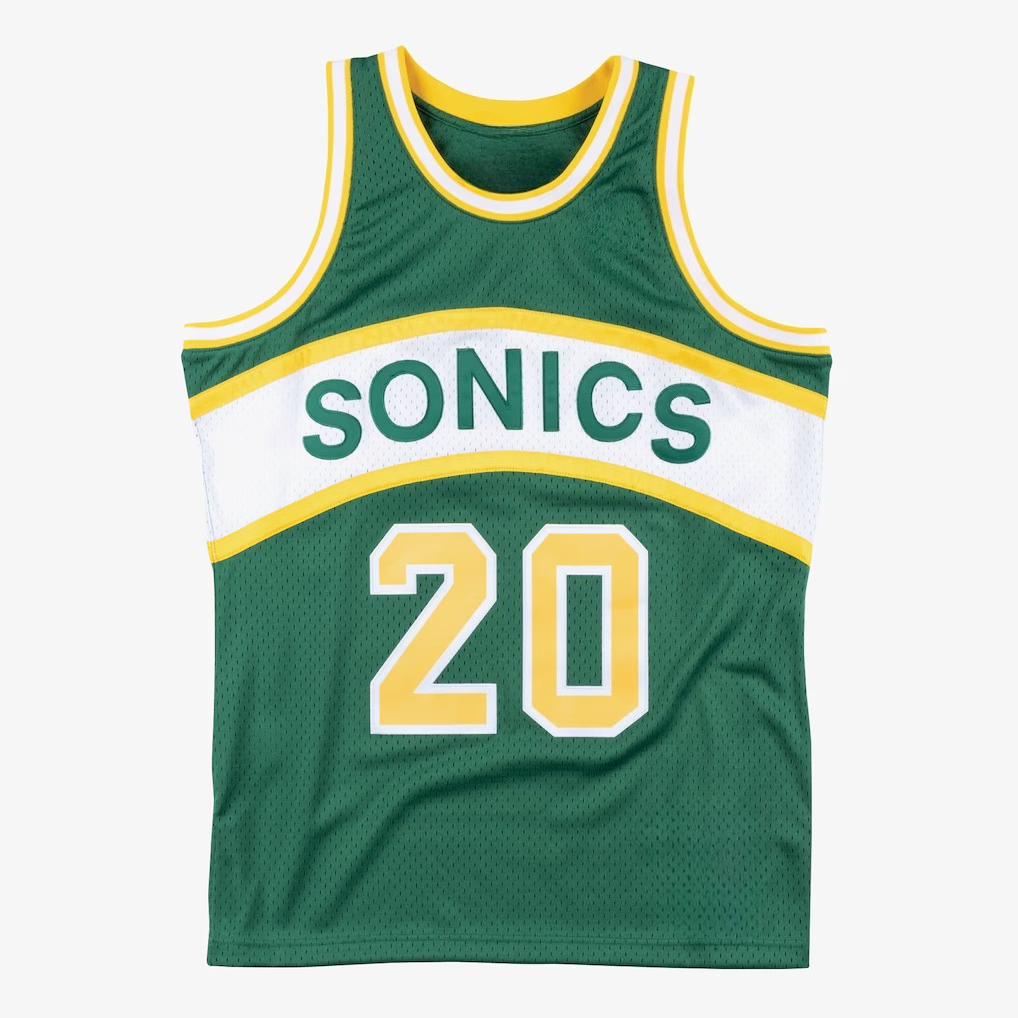 3D Printing Gold - Seattle SuperSonics Gary Payton # Maglia