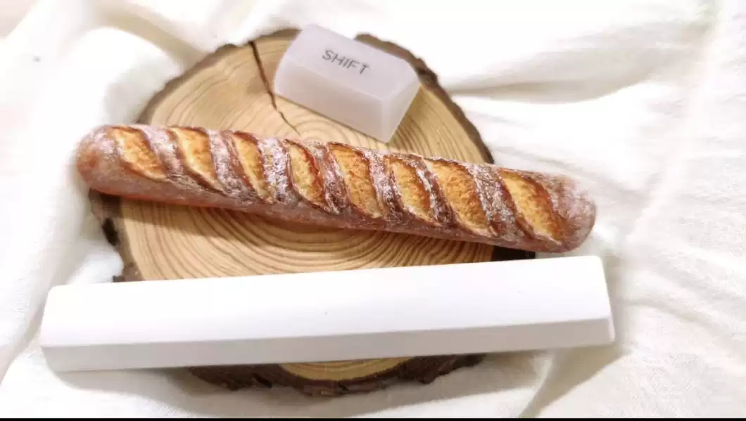 3D Printing Keyboard Keys - Keycap a Forma di Baguette -