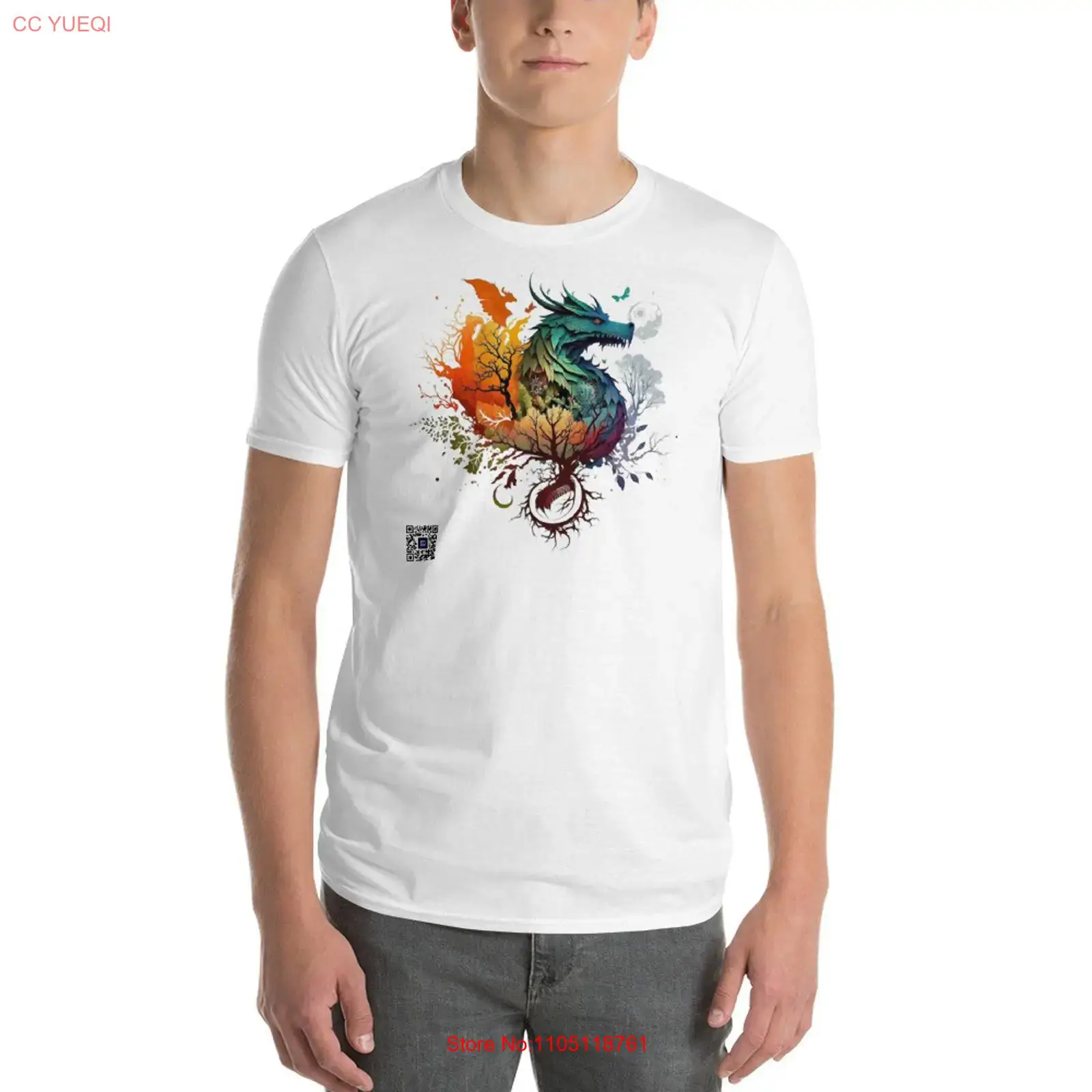 3D Printing Qr Code - Dragon T Shirt fotocamera per smartphone
