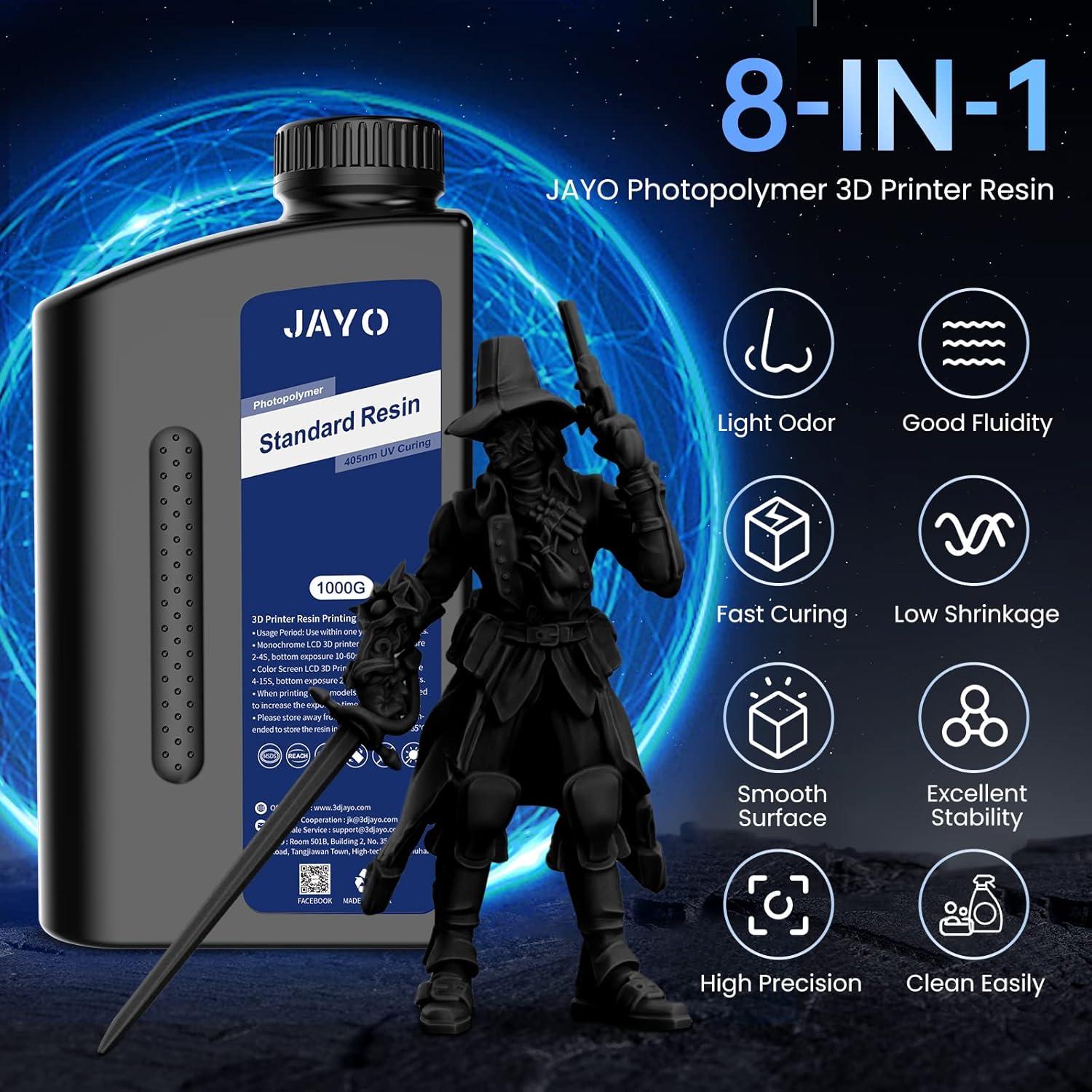 Resina per stampante 3D JAYO s - 3D Printing Uv Resin recensione e prezzo