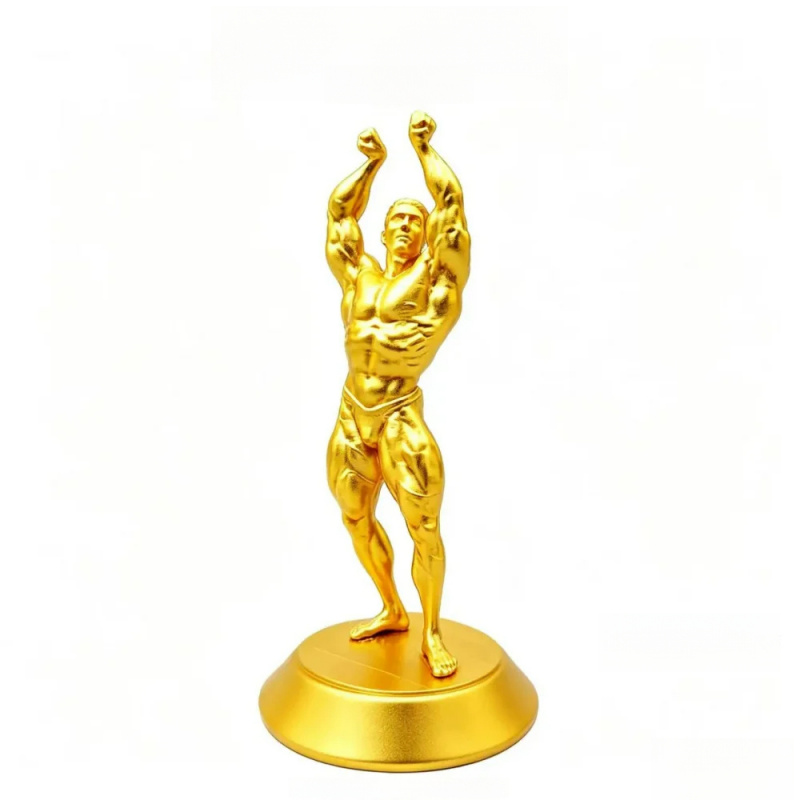 Figura Maschile Muscolosa da C - 3D Printing Gold recensione e prezzo