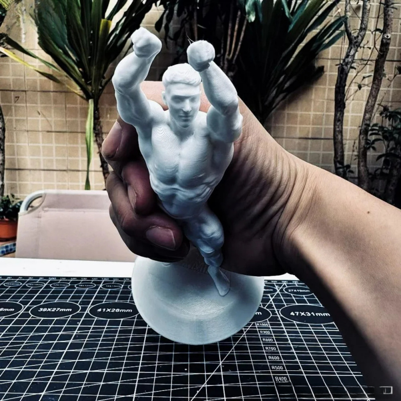 Figura Maschile Muscolosa da C - 3D Printing Gold recensione e prezzo