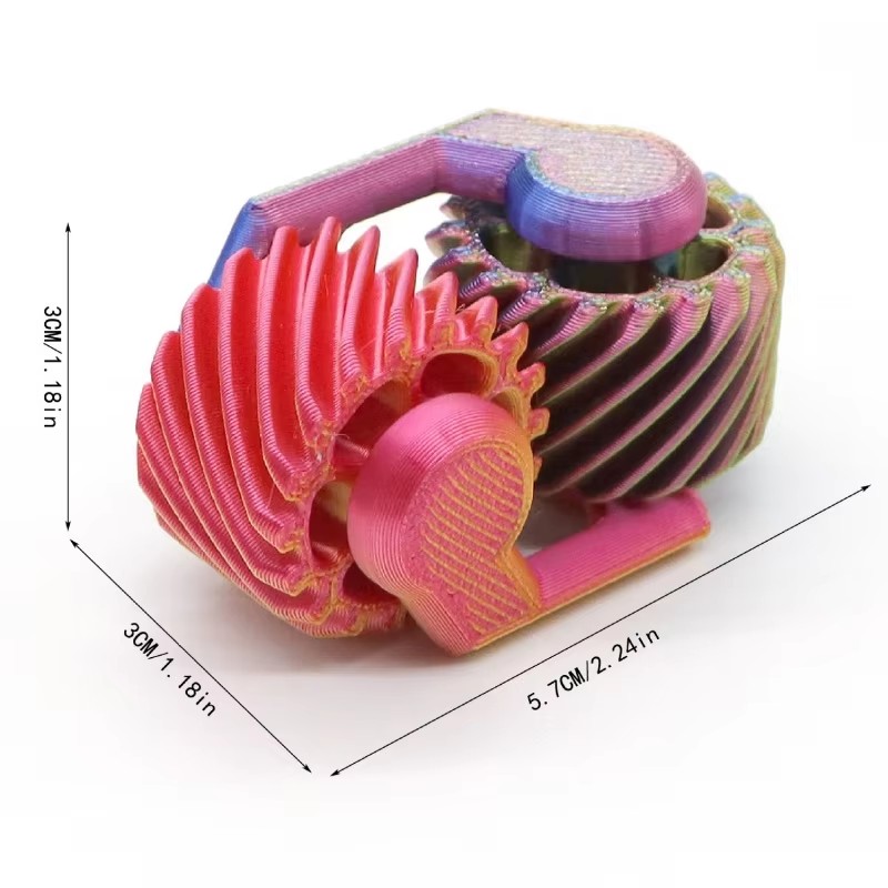 1 Pezzo Fidget Spinner Stampat - 3D Printing Gears recensione e prezzo